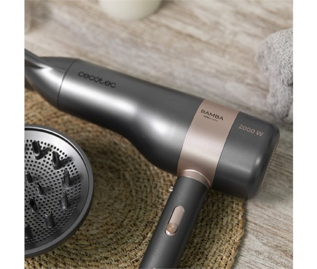 Secador IoniCare 6000 RockStar Vision Cecotec Negro
