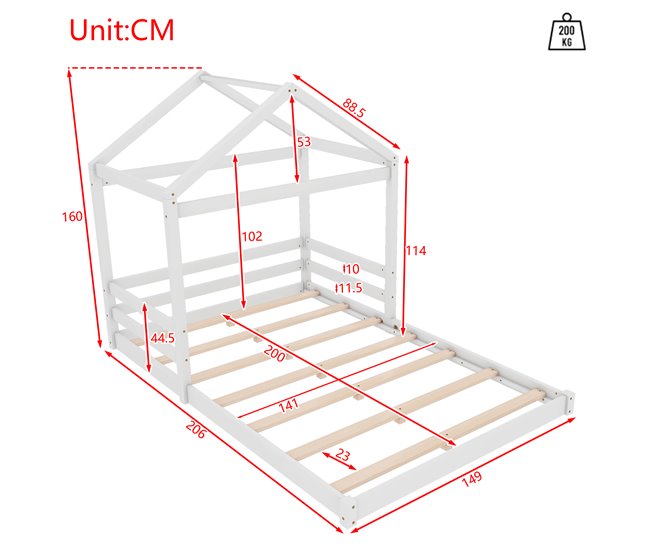 Camas infantiles Blanco