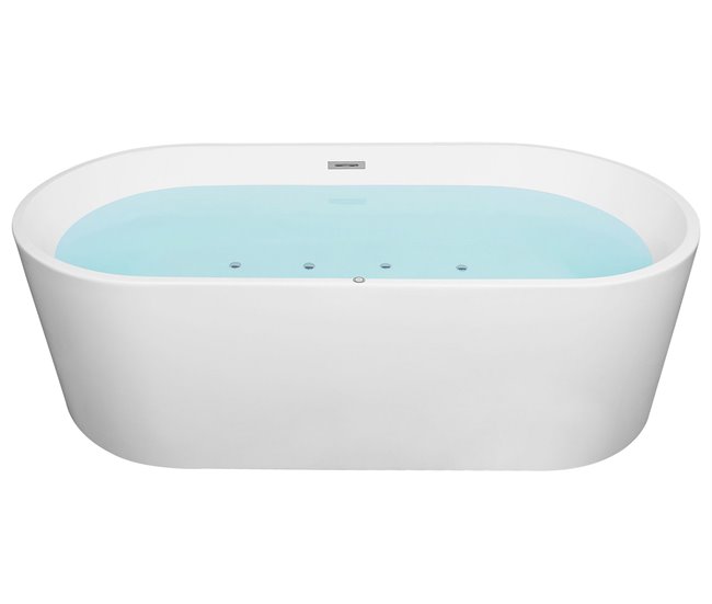 Beliani Bañera de interior HAVANA Blanco