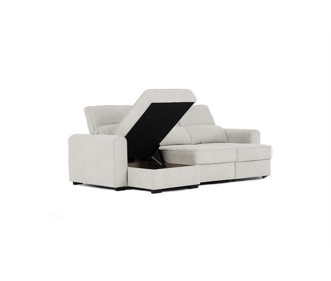 Chaise longue con cama CONNOR Beige