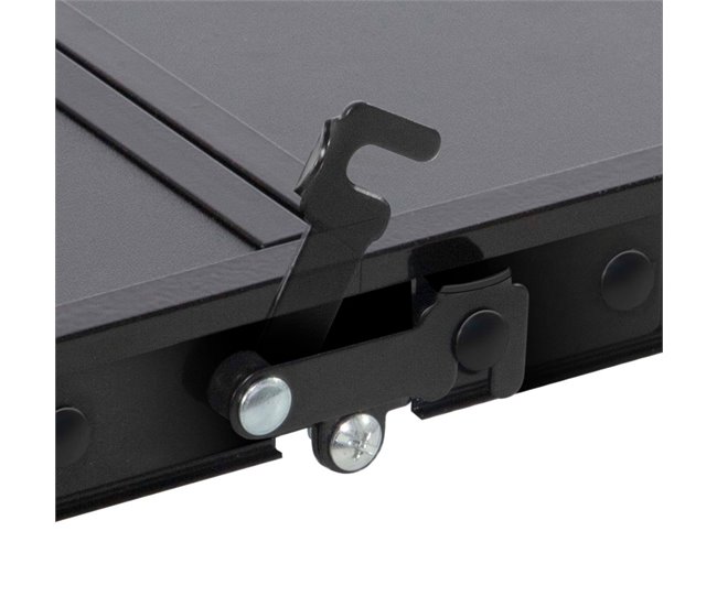 Aktive Mesa plegable camping maletín antideslizante negro c/sistema de nivelación Negro