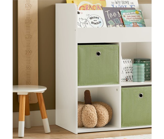 Estantería Infantil de Juguetes y Libros SoBuy KMB79-W Blanco