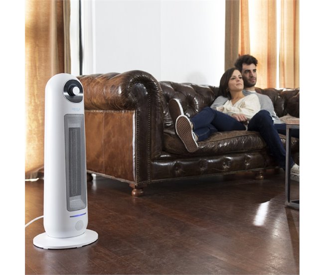 Cecotec Calefactor cerámico de pie Ready Warm 10000 Top Ceramic Blanco