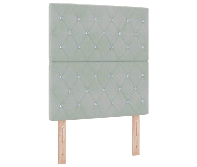 Cabecera De Terciopelo 80 Azul