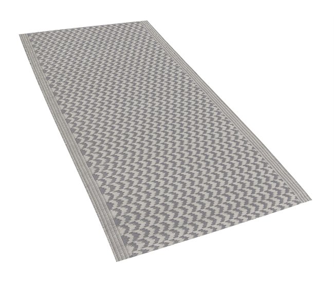 Beliani Alfombra de exterior MANGO 60x90 Azul Marino