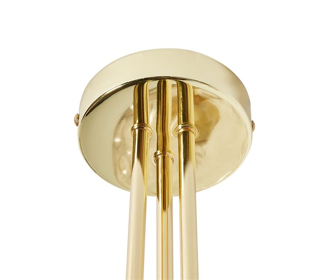 Beliani Lámpara de techo SHIRE Dorado