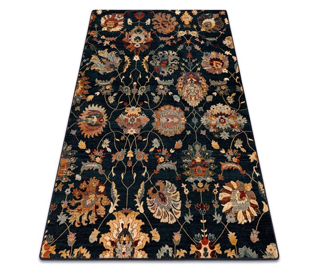 Alfombra de lana SUPERIOR LATICA 100x150 Azul Marino