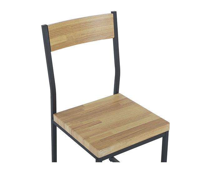 Beliani Conjunto de comedor FLIXTON Marron