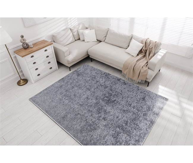 Alfombra lavable MIRO 52027.802 160x220 Gris