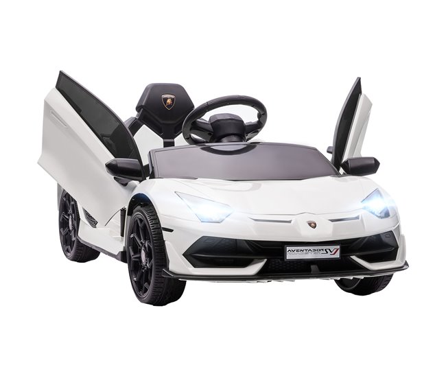 Coche Eléctrico Infantil PP, Metal HOMCOM Blanco