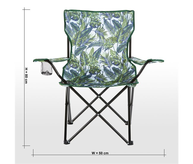 2 Sillas Plegables para exterior de Camping Verde