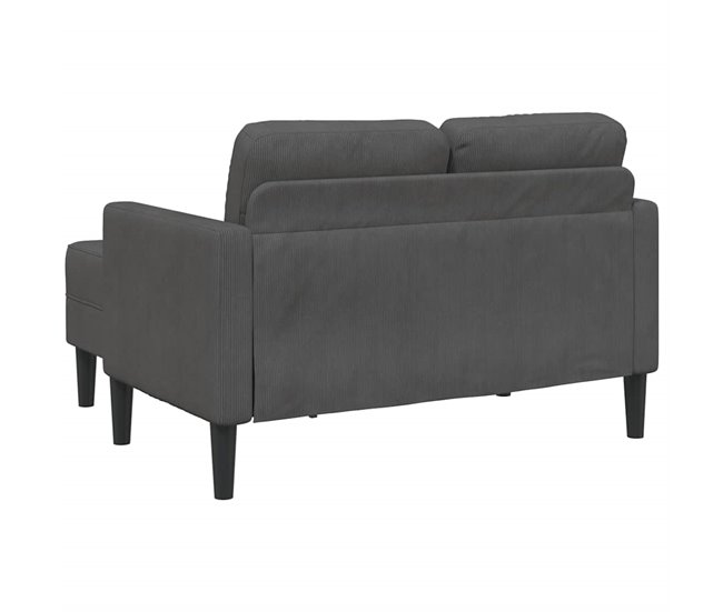 Sofá de 2 plazas - sofá de salón - sofá moderno Gris Oscuro