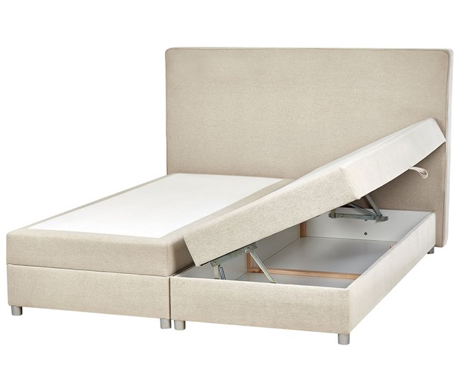 Beliani Cama continental Poliéster MINISTER 193x209 Beige