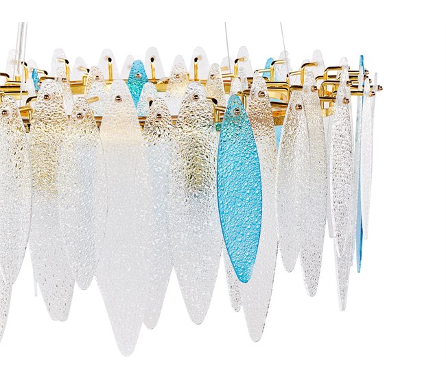 Beliani Lámpara araña MALACCA Multicolor