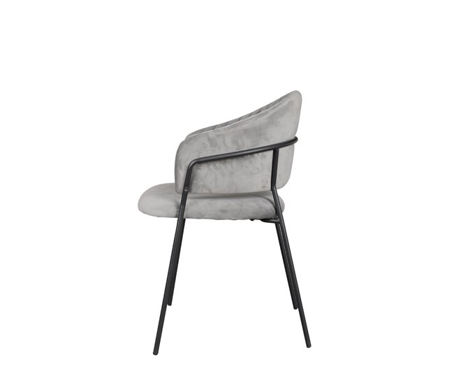 Pack de 2 sillas de comedor SHAUNI Gris Claro
