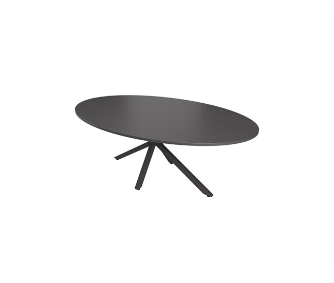 Mesa de comedor oval color negro EMILY Negro