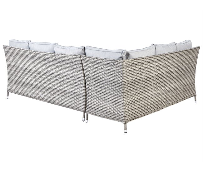 Beliani Conjunto longue LACONA Gris Oscuro