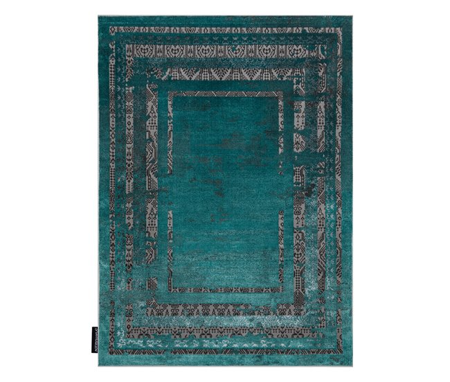 Alfombra DE LUXE moderna 1516 Marco vintage 120x170 Verde