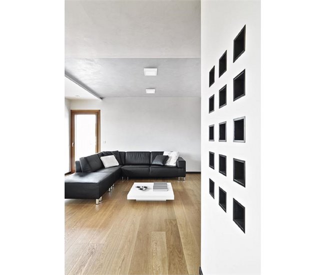 Forlight Plafon de Techo Ip23 Easy Square Surface Led 10W Blanco
