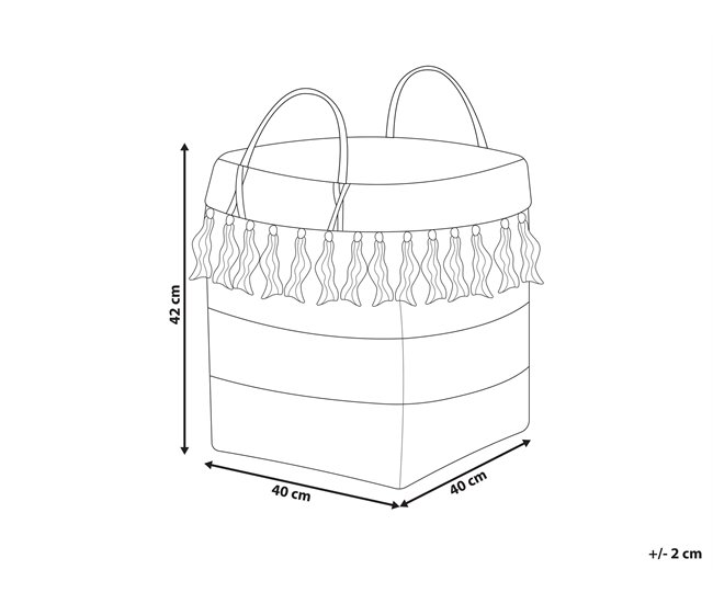 Beliani Cesta MESUJI Natural