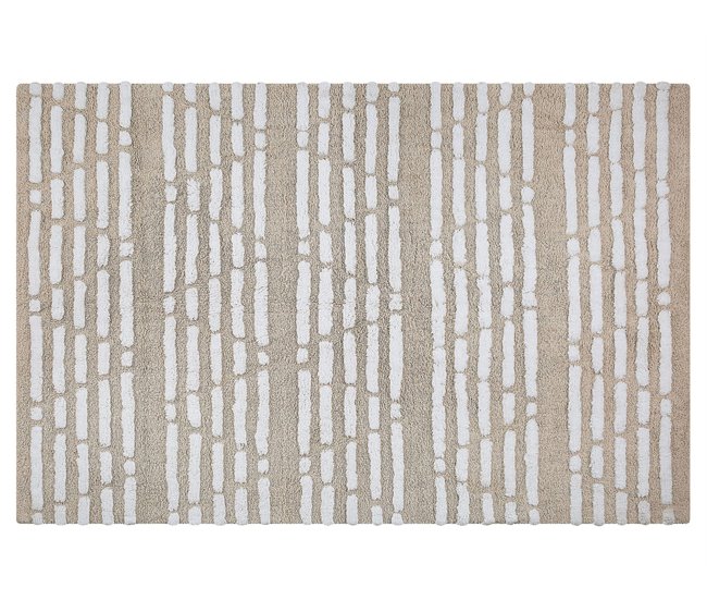 Beliani Alfombra de pelo corto AHIRLI Beige