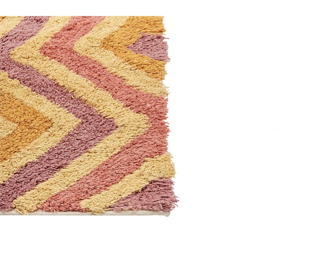 Beliani Alfombra de pelo corto CANAKKALE 140x200 Mostaza
