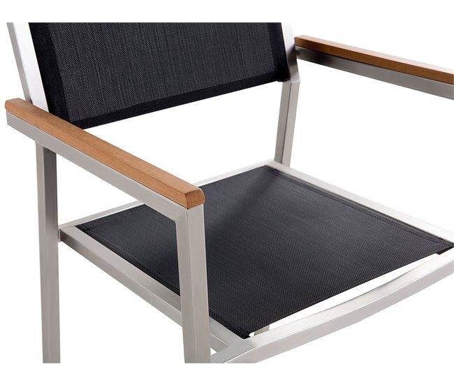Beliani Conjunto de comedor COSOLETO/GROSSETO Blanco