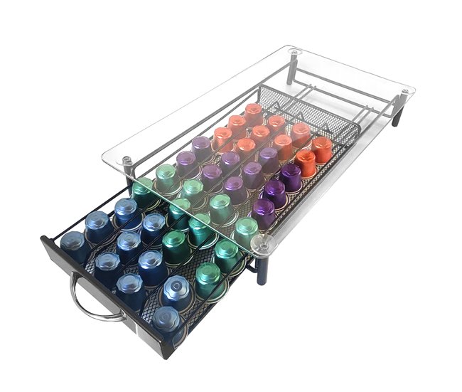 Soporte Organizador Cápsulas Nespresso 40 Cápsulas Nyana Home Aluminio