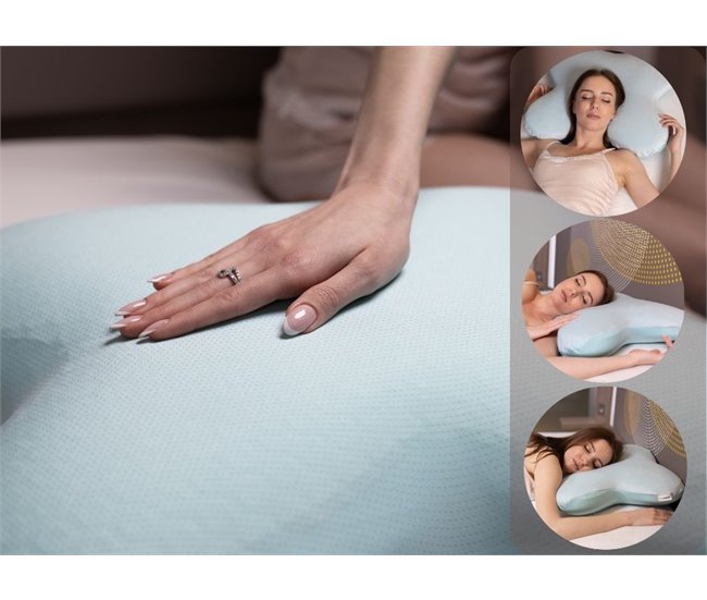 Almohada Forma de Mariposa con Gel Refrescante Verde