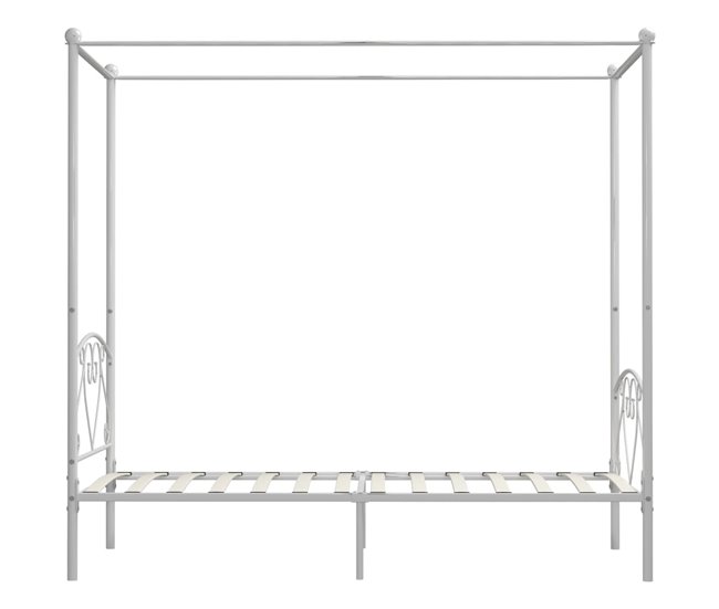 Estructura de cama con dosel metal 
