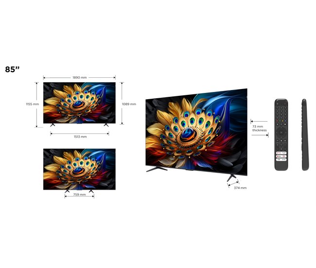 TV TCL C655 QLED Smart TV 4K Negro