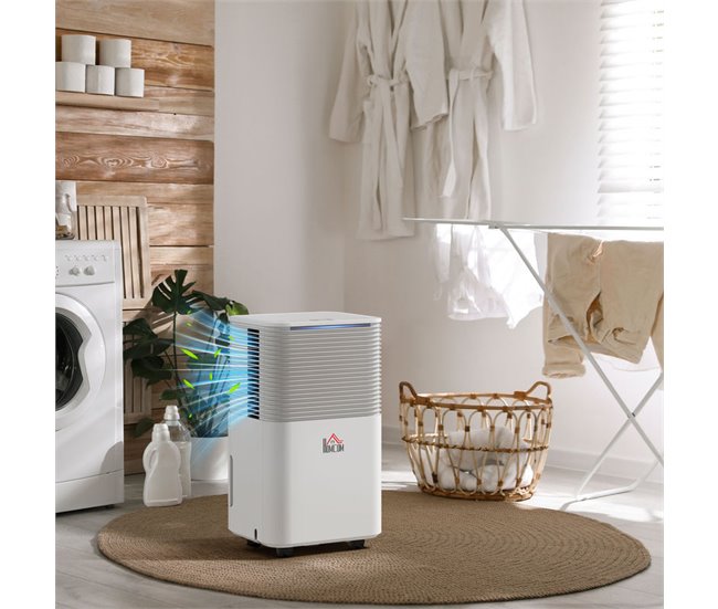 Deshumidificador ABS HOMCOM, hogar - climatización Blanco