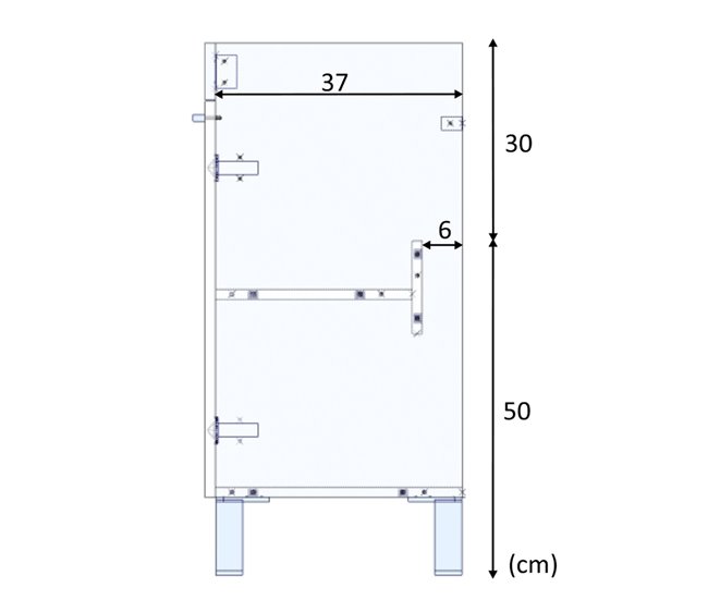 Mueble baño Levis 2 puertas espejo, sin lavabo, Blanco brillo Blanco