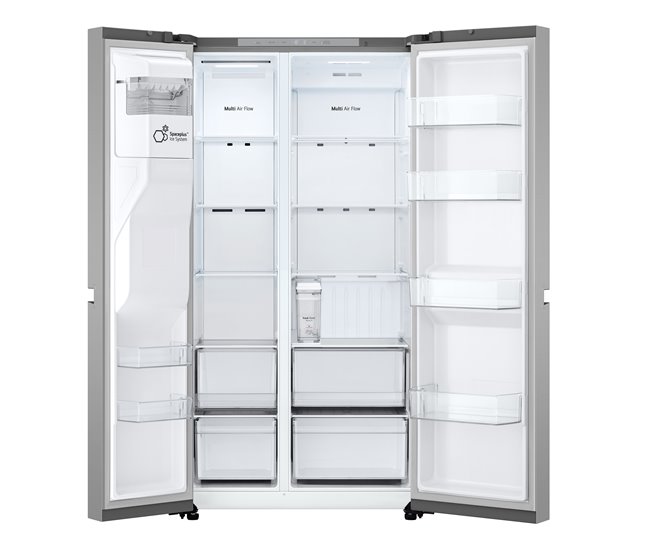 Side By Side 1,79 metros 638 litros No Frost inox LG GSLC41PYPE Inox