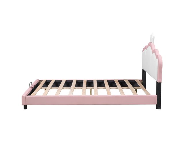 Marco de la cama 200x140 Rosa