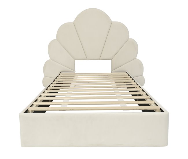 Cama infantil de terciopelo 137x205 Beige