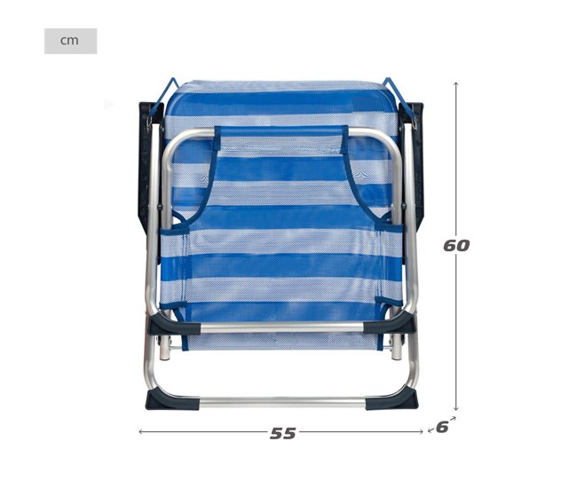 Aktive Pack 2 sillas de playa plegables Multicolor