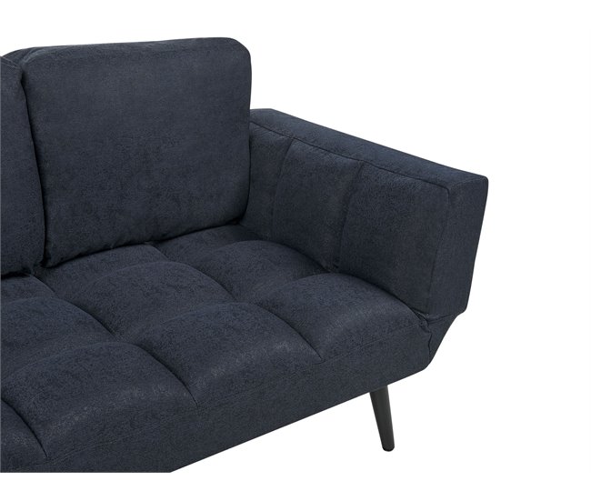 Beliani Sofá de 2 plazas Poliéster BREKKE Azul