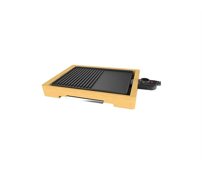 Plancha de asar COMELEC EG7404 25,5 x 34,6 bambu Natural