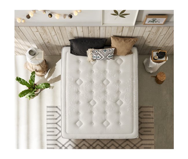Colchón Viscoelástico IKON SLEEP BIO ARTIC VISCO Blanco/ Gris