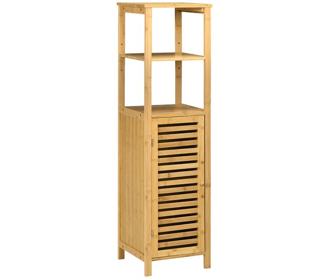 Armario de Baño Bambú kleankin, hogar - muebles de dormitorio Marron