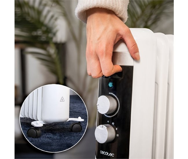 Cecotec Radiador de Aceite ReadyWarm 550 Space Blanco