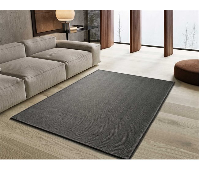 Alfombra lisa lavable ESPIGA - ATTICGO 160x230 Antracita