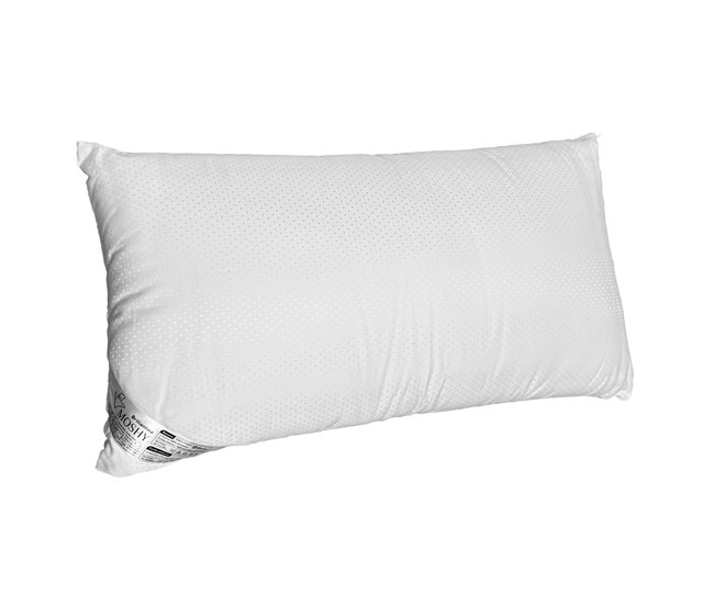 Almohada Brillantina Moshy Algodón y Poliéster 150x35 Blanco