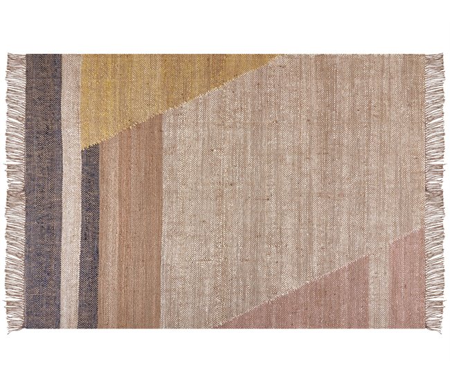 Beliani Alfombra de pelo corto SAMLAR 160x230 Mostaza