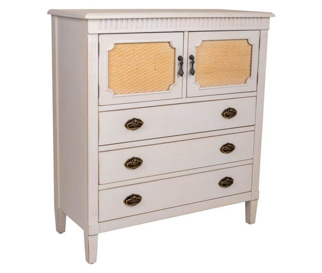 Cómoda de madera Blanco