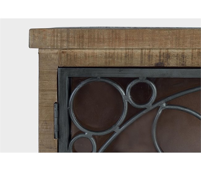 Aparador de madera de mango y toques en metal  .GINER Y COLOMER Marron