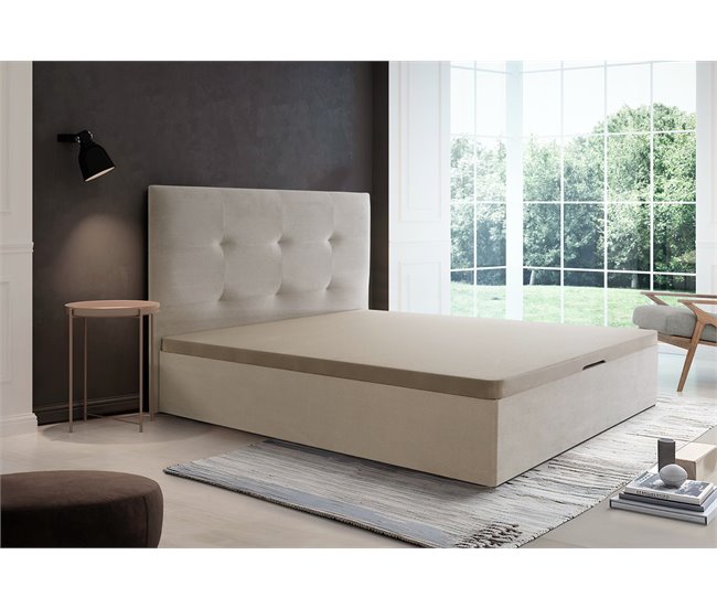 Canapé abatible color beige MONET SOMNALIS 