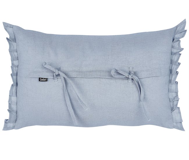 Beliani Cojín decorativo SASSAFRAS 45x10 Azul Claro