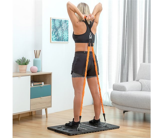Sistema de Entrenamiento Integral Portátil con Guía de Ejercicios Negro